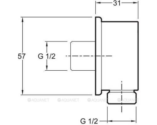 Шланговое подключение для душа Jacob Delafon E75142-CP