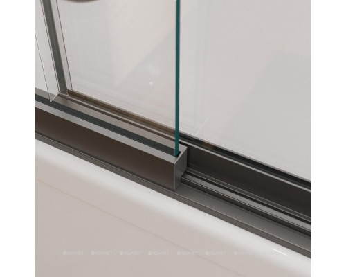 Шторка для ванны Cezares Slider 90 SLIDER-FIX-VF-11-90/150-C-GM оружейная сталь