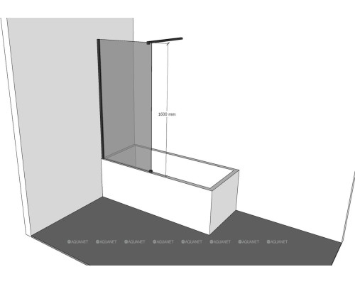 Шторка на ванну Allen Brau Infinity 3 80 3.21065.60 медь браш