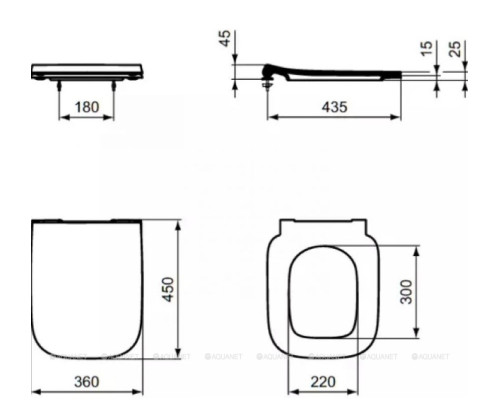 Сиденье для унитаза Ideal Standard i.life B T500301