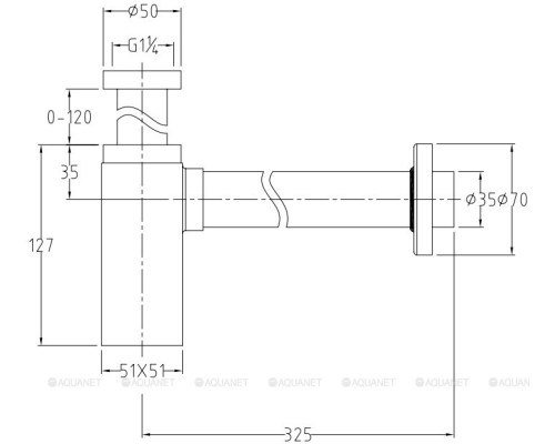 Сифон для раковины Allen Brau Infinity 5.21027-00 хром