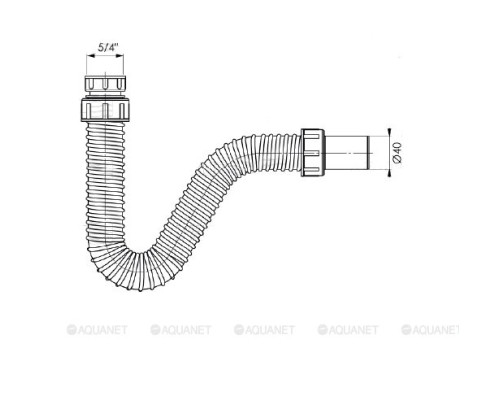 Сифон для раковины BETTOSERB 125313 без выпуска