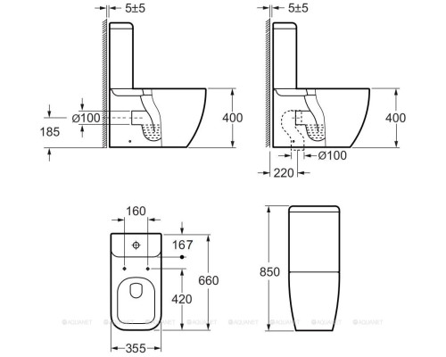 Сливной бачок Allen Brau Infinity 4.21002.20 белый глянец