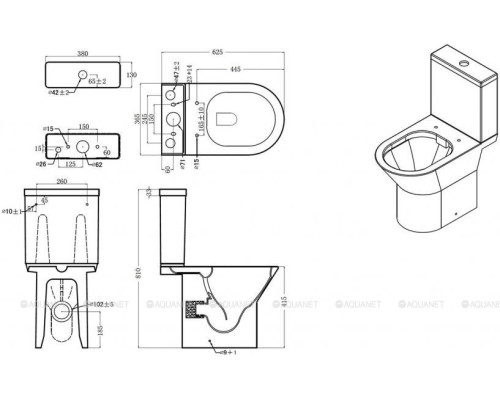 Сливной бачок Bravat Cena CY21206W-RUS
