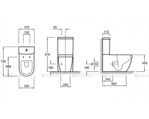 Сливной бачок Jacob Delafon Rodin ETA212-00