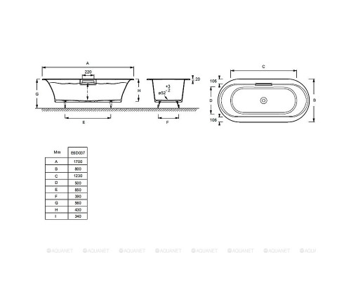Слив-перелив Jacob Delafon Volute 99314T-CP хром