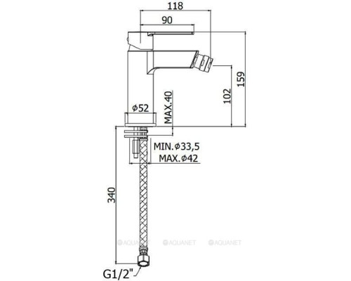 Смеситель для биде Paffoni Ringo RIN131NO