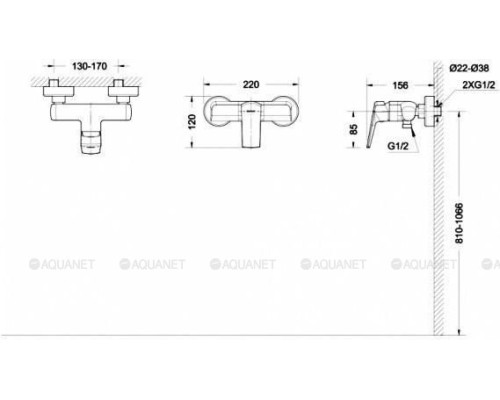 Смеситель для душа Bravat Real F9121179CP-01