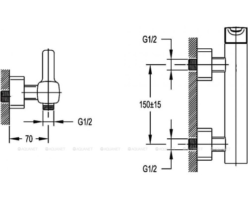 Смеситель для душа Cezares Tesoro D-01