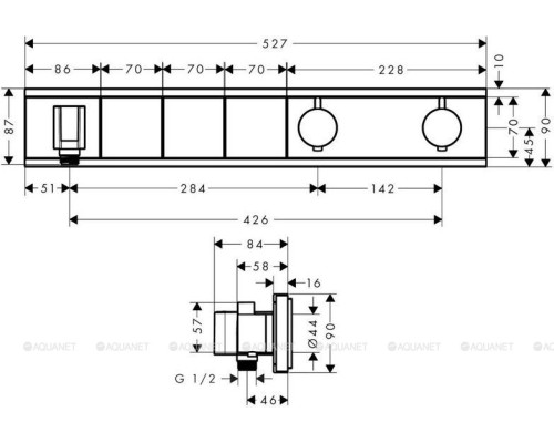 Смеситель для душа Hansgrohe RainSelect 15356400
