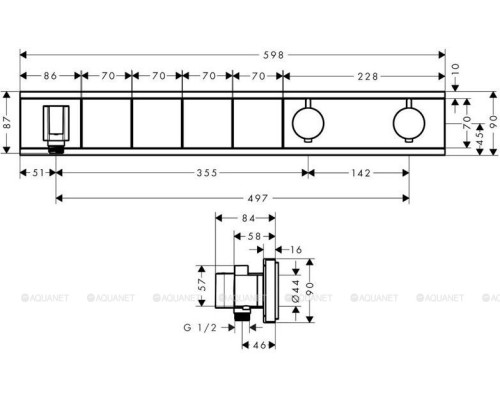 Смеситель для душа Hansgrohe RainSelect 15357000