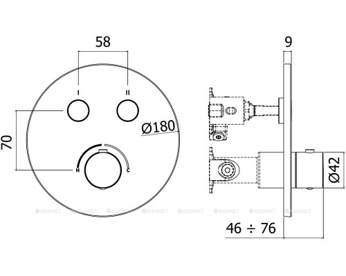 Смеситель для душа Paffoni Compact Box CPM018NO