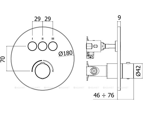 Смеситель для душа Paffoni Compact Box CPM019CR