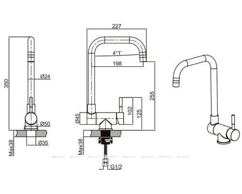 Смеситель для кухни Allen Brau Fenster 5.60003-00 хром