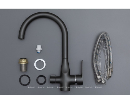 Смеситель для кухни Haiba HB76533-3, пепельный