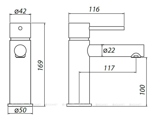Смеситель для раковины Allen Brau Glority 5.51001-00 хром