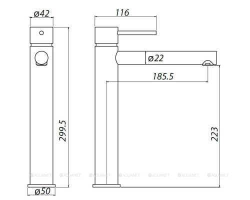 Смеситель для раковины Allen Brau Glority 5.51002-00 хром