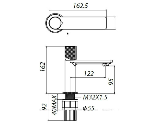 Смеситель для раковины Allen Brau Liberty 5.33001-00 хром