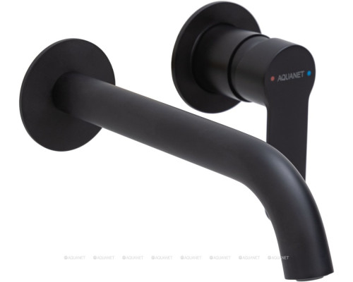 Смеситель для раковины Aquanet Passion черный матовый