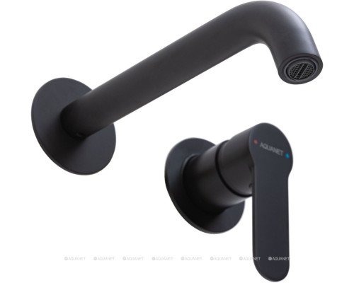 Смеситель для раковины Aquanet Passion черный матовый