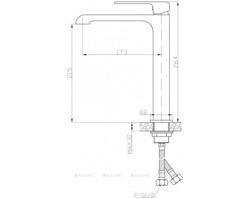 Смеситель для раковины BelBagno Dory DOR-LMC-CRM