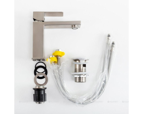 Смеситель для раковины Cezares Slider SLIDER-LS-IN сатин, с донным клапаном