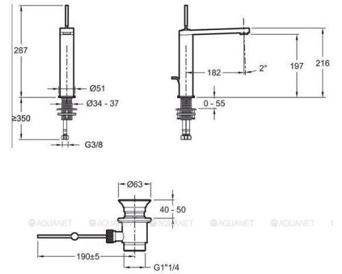 Смеситель для раковины Jacob Delafon Composed E73053-CP