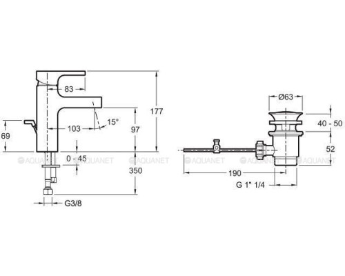 Смеситель для раковины Jacob Delafon Strayt E37327-CP