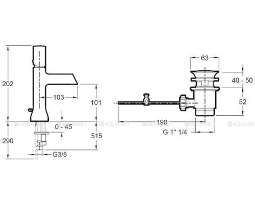 Смеситель для раковины Jacob Delafon Toobi E8959-CP