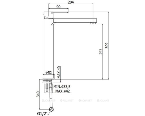 Смеситель для раковины Paffoni Ringo RIN081NO
