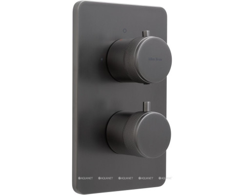 Смеситель для ванны Allen Brau Priority 5.31213-MG (с внутренней частью, 2 выхода) графит браш