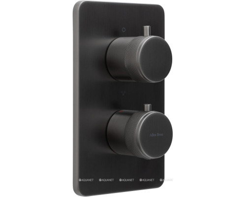 Смеситель для ванны Allen Brau Priority 5.31314-MG (с внутренней частью, 3 выхода) графит браш