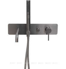 Смеситель для ванны Allen Brau Priority 5.31A05-MG (с внутренней частью) графит браш