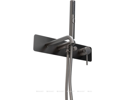 Смеситель для ванны Allen Brau Priority 5.31A05-MG (с внутренней частью) графит браш