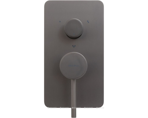 Смеситель для ванны Allen Brau Priority 5.31A11-MG (с внутренней частью, 3 выхода) графит браш