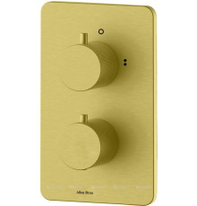 Смеситель для ванны Allen Brau Priority 5.3U123-GB (с внутренней частью, 3 выхода) золото браш