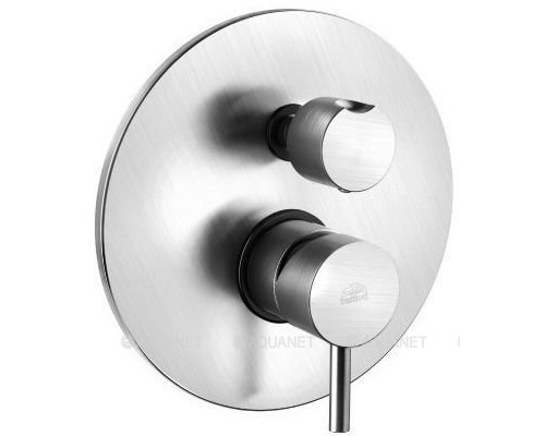 Смеситель для ванны Paffoni Stick SK019ST (с внутренней частью) сталь