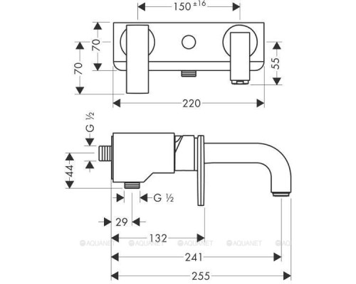 Смеситель для ванны с душем Axor Citterio 39400000