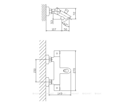 Смеситель для ванны с душем Haiba HB60809