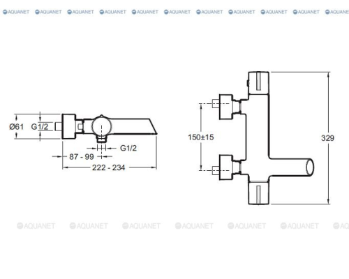 Смеситель для ванны с душем Jacob Delafon Toobi E8992-CP