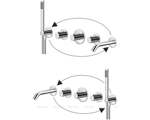 Смеситель для ванны с душем Paffoni Modular Box MDE001CR
