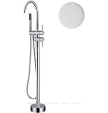 Смеситель для ванны Webert Rimini RI851101740 (с внутренней частью), белый