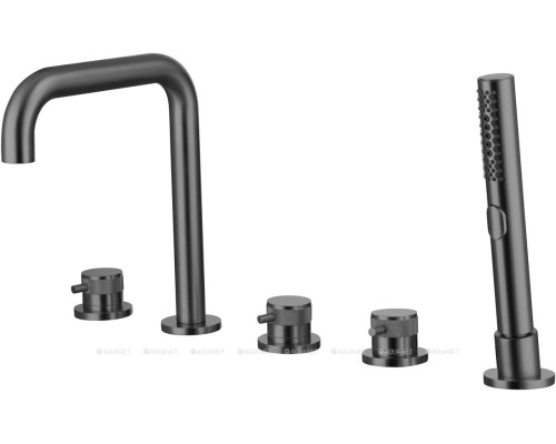 Смеситель на борт ванны Allen Brau Priority 5.31007-MG (с внутренней частью) графит браш