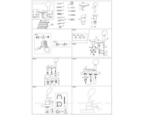 Смеситель на борт ванны Aquanet Practic 2 AF111-63B