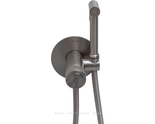Смеситель с гигиеническим душем Allen Brau Liberty 5.33005-BN (с внутренней частью) никель браш