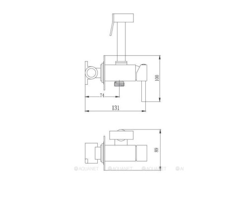 Смеситель с гигиеническим душем Haiba HB5512-7