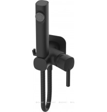 Смеситель с гигиеническим душем Haiba HB5518-7 черный