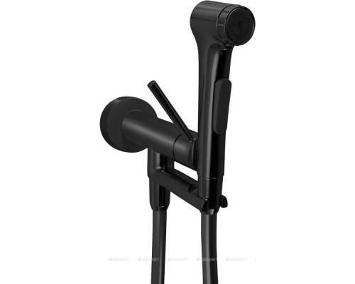 Смеситель с гигиеническим душем Jacob Delafon Elate 2.0 E28317-BL черный матовый