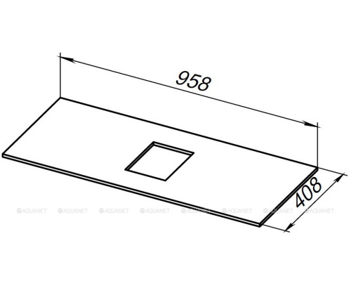 Столешница Allen Brau Priority 100 1.31011.DG-S пепел структ
