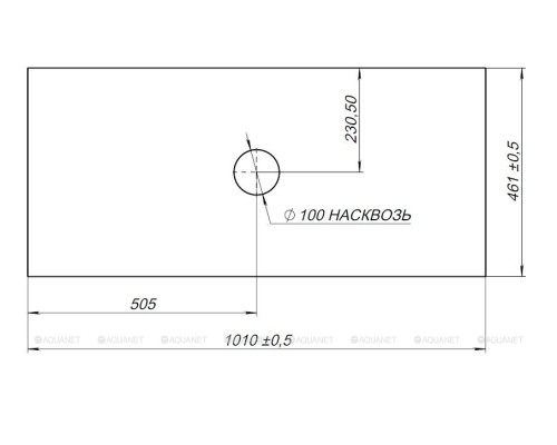 Столешница Allen Brau Reality 100 1.32025.GR-S графит структ